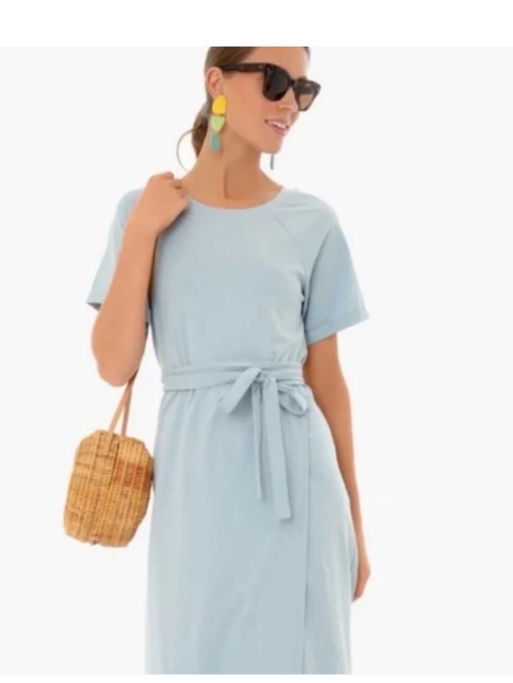 TUCKERNUCK Pomander Place Sawyer Knit Maxi Dress in Slate Blue Size Small